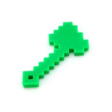 Топор из Minecraft, 3d модель брелок зеленый