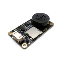 Миниатюрный модуль MP3 проигрывателя с усилителем и динамиком 0.5W UART