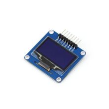 1.3” OLED дисплей Waveshare (A) 128x64 SPI/I2C SH1106 голубой угловой разъем