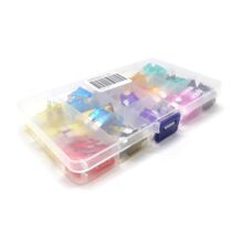 Набор флажковых предохранителей размера стандарт (3, 5, 7.5, 10, 15, 20, 25, 30, 35, 40A) 100 шт