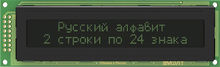 Знакосинтезирующий LCD дисплей MT-24S2A-2VLG