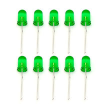 LED Светодиоды зеленые 5мм (10 шт.)