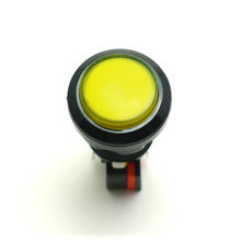 Большая кнопка с подсветкой 33мм, желтая