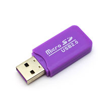 MicroSD card reader, адаптер для USB Фиолетовый