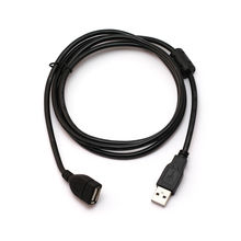 Провод USB Male – USB Female, удлинитель 1.5 метра, черный