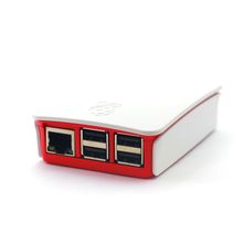 Оригинальный красно-белый корпус для Raspberry Pi (B+, 2, 3B, 3B+)