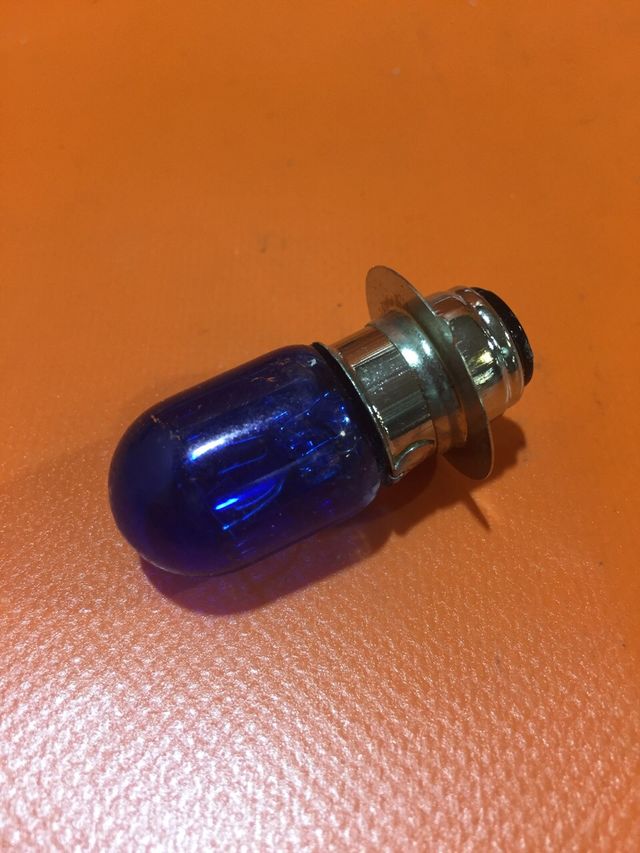лампа фары T19 12V 35/35W, P15d-25-1, синяя