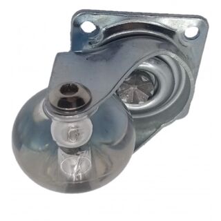 SCP 25 ПР Колесо прозрачный полиуретан поворотное 50 мм