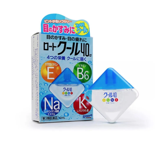 Глазные капли Rohto Cool 40 Alpha с витаминами и аминокислотами, индекс свежести 5, 12 мл