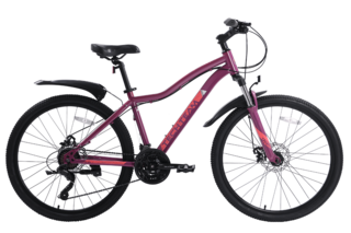 Велосипед горный Delta 26"х16" тёмно-розовый (сталь)