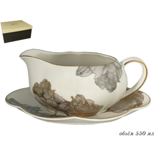 Соусник с блюдцем Lenardi Миллениум в подарочной упаковке, арт. 666-368