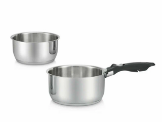 5818 FISSMAN Набор посуды 3 пр. AMANDA без крышек(нерж.сталь)