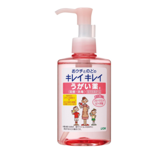 Ополаскиватель полости рта (в период активизации сезонных заболеваний, с ментолово-персиковым вкусом) "KireiKirei" 200 мл диспенсер