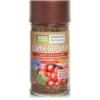Цикорий Экологика с шиповником, стеклянная банка, 85 гр