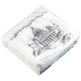 Салфетки бумажные Сыктывкарские, рисунок "Исаакиевский собор", 50 шт, 24х24 см