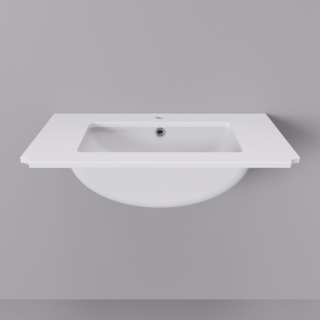 Столешница керамическая со встроенной раковиной Francoise 81, Белый, AFNPS081S