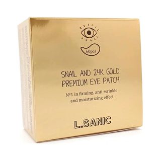 Патчи L'Sanic для области вокруг глаз Премиум с муцином улитки и золотом