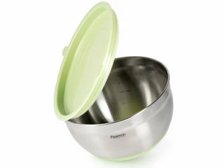 5179 FISSMAN Миска 20x12см / 3л с крышкой (нерж.сталь)