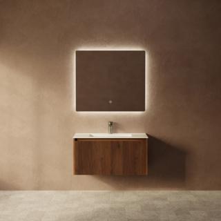 Тумба под раковину подвесная Camilla 80 Черный орех  ACM08W22S000