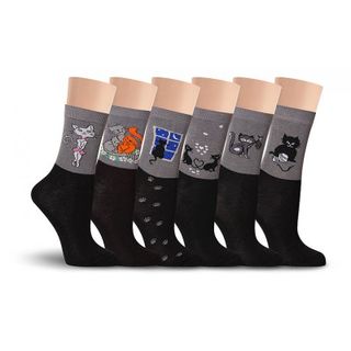 Носки женские черные, размер 39-40