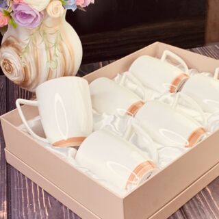 Набор из 6 кружек 320 мл МАДЕЙРА в подарочной упаковке Фарфор арт. 133-236