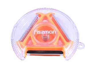 8669 FISSMAN Нож для чистки овощей компактный с тремя лезвиями (нерж.сталь)