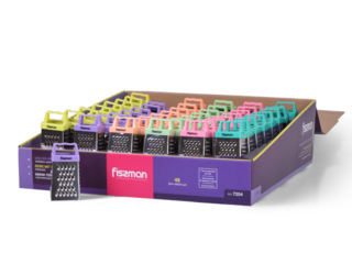 7204 FISSMAN Терка мини 7см четырехсторонняя (нерж.сталь)