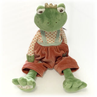 Лягушка-принц Bukowski Prince, 30 см (в красно-коричневых штанах)