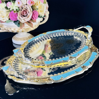 Набор из 2 овальных подносов Lenardi, 36,5/44см , в подарочной упаковке, арт.151-034