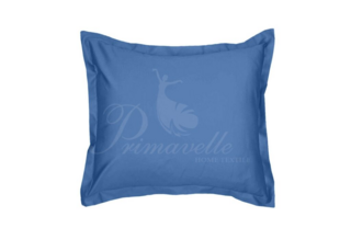 Наволочка из однотонного сатина с ушками василек, размер 52x74