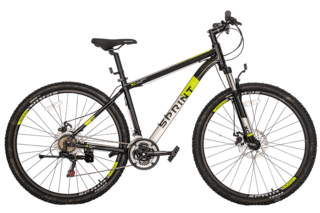 Велосипед горный Sprint 29"х21" зелёный (серый) 2022