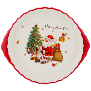 Блюдо-шубница AGNESS С Новым годом! 29х25х4,5 см, арт. 358-1655