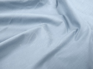 Пододеяльник из однотонного сатина голубой на молнии, размер 145x210