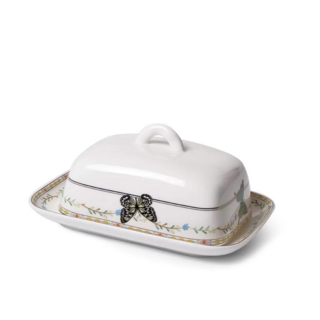 16386 FISSMAN Масленка Vanessa 18x13,4x6,5см (костяной фарфор)