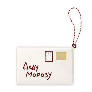 Ёлочная игрушка LUKNO "Письмо Деду Морозу", красное