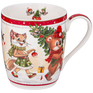 КРУЖКА LEFARD "С НОВЫМ ГОДОМ!" 300 МЛ КРАСНАЯ