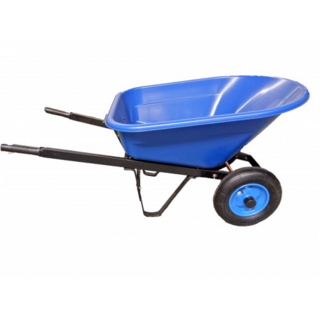 WB1012A Тачка ВИКАРТ САМОСВАЛ 2кол-Противоударное пластиковое  корыто 220 л. Гр/п  280-300 кг