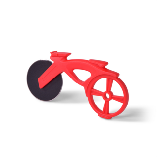 7529 FISSMAN Резак для пиццы в форме мотоцикла 17см (нерж.сталь)