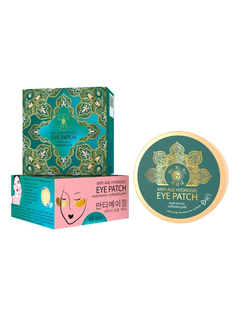 Антивозрастные гидрогелевые  патчи для области вокруг глаз с муцином улитки и коллоидным золотом Mi-Ri-Ne, 90г