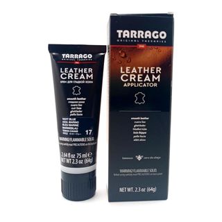 Крем для обуви Tarrago для гладкой кожи (темно-синий), тюбик с губкой