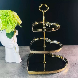 Трёхъярусная этажерка Lenardi Multicolor, фарфор, в подарочной упаковке, арт. 122-048