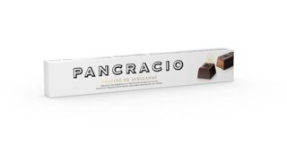 Пралине Pancracio из фундука в темном шоколаде (Hazelnut praline coated in our 64%Dark choco) 100г