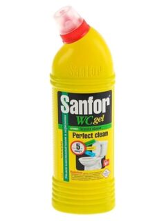 Гель для туалета Sanfor Санфор Зеленое яблоко, 750 мл