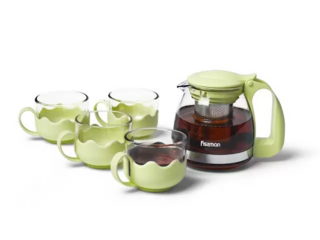 6482 FISSMAN Чайный набор 5пр. (стекло)