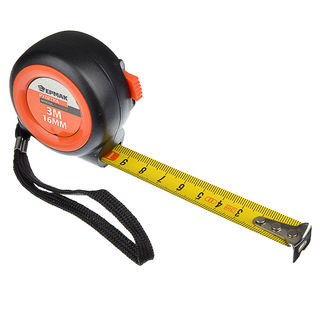 Рулетка ЕРМАК Автостоп, ABS пластик, 3м х 16мм