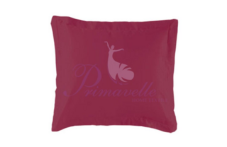 Наволочка из однотонного сатина с ушками бордо, размер 70x70