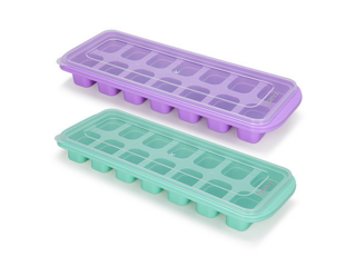 1191 FISSMAN Форма для льда с крышкой 14 ячеек 27,5х10х3,5 см (пластик)