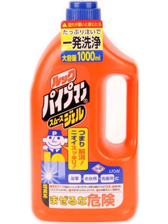 Очищающий и удаляющий запах гель для водопроводных и канализационных труб Lion Чистый дом 1000 мл