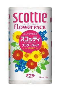 Туалетная бумага Nepia Crecia Scottie FlowerPACK 2-х слойная 25м, 12шт