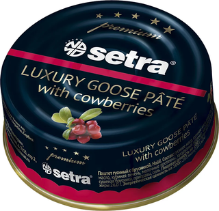 Setra Паштет гусиный с брусникой, 100 г